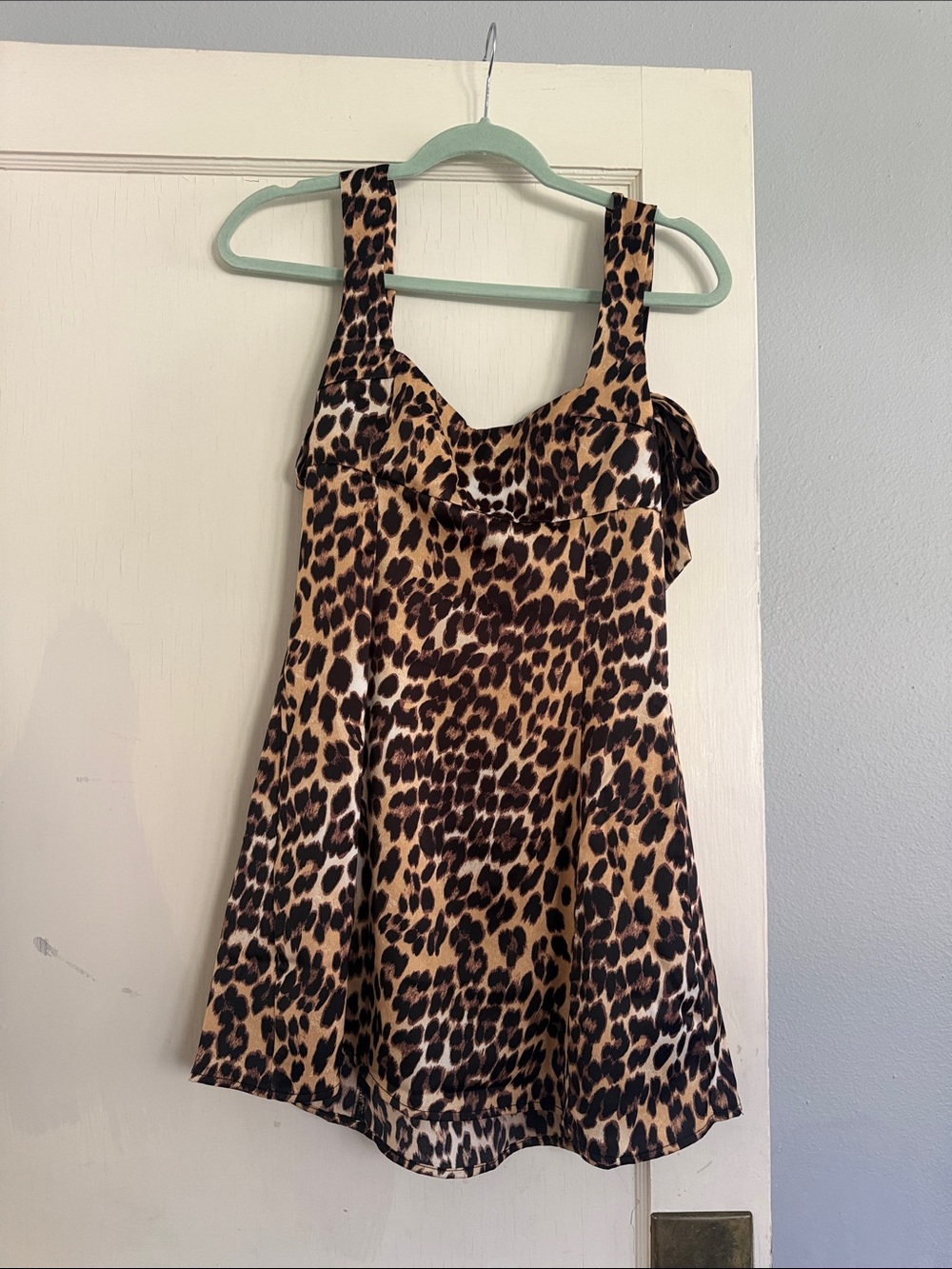 Urban Outfitters Leopard Print Mini Dress - Brown & Black
